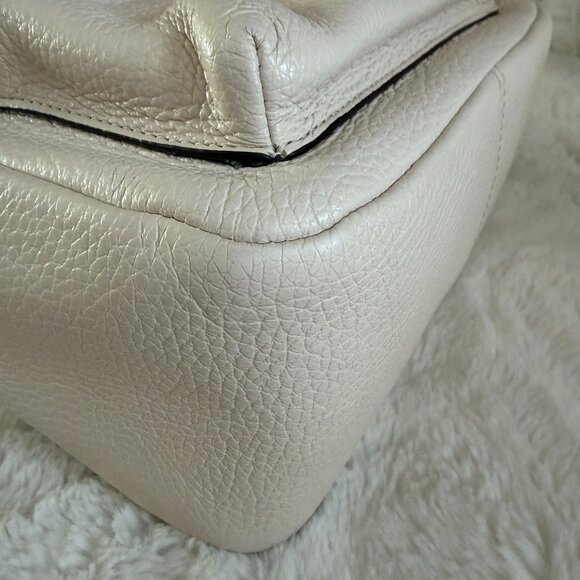 Coach Mini Charlie Cream Pebble Leather Backpack A1881 F28995 main image 13